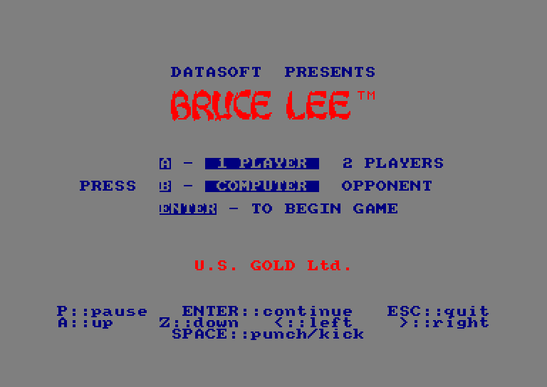 Amstrad CPC, Bruce Lee