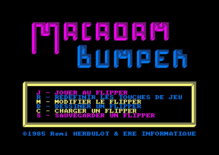 Amstrad CPC, Macadam Bumper