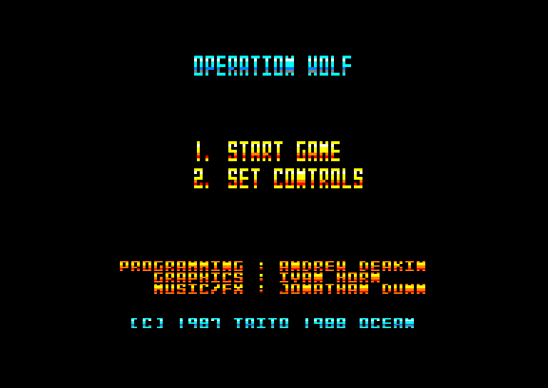 Amstrad CPC, Operation Wolf