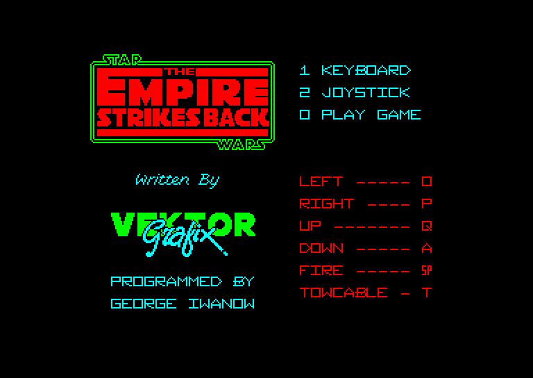 Amstrad CPC, Star Wars: The Empire Strikes Back