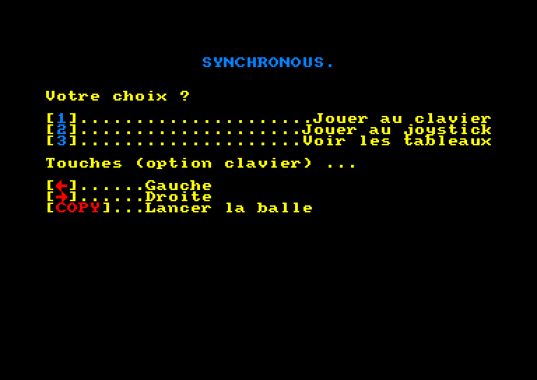 Amstrad CPC, Synchronous