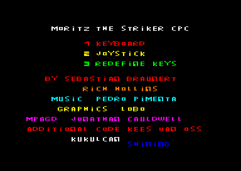Amstrad CPC, Moritz The Striker