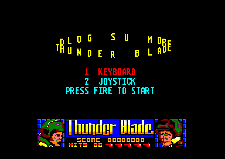 Amstrad CPC, Thunder Blade