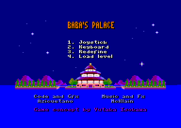 Amstrad CPC, Baba's Palace